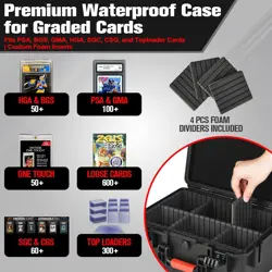 Sports Card Case Storage Box: Trading Cards Box for PSA Graded Small - Image 2