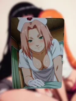 Sakura Haruno Naruto Anime Waifu Sexy Goddess Doujin Hentai Lewd Card - Image 1
