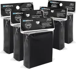 500 Counts Black Card Sleeves, Matte Sleeve Deck 500 Pack, - Image 1