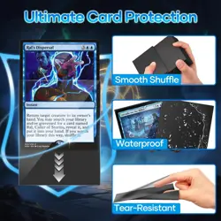 500 Counts Black Card Sleeves, Matte Sleeve Deck 500 Pack, - Image 4