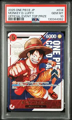 One Piece Luffy Flagship Battle Winner Promo PSA10 Limited Prize Card - Image 1