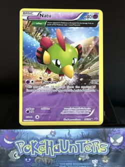 Pokemon Card Natu 28/108 XY Roaring Skies Non Holo Light Play - Image 1