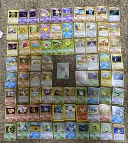 Pokemon Card Old Back Gym Movie Promo Pikachu Holo 77-Card Lot Japanese - Image 1