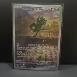 Teal Mask Ogerpon 123 Black Star Promo Full Art Twilight Masquerade Pokemon Card - Image 1