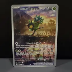 Teal Mask Ogerpon 123 Black Star Promo Full Art Twilight Masquerade Pokemon Card - Image 2