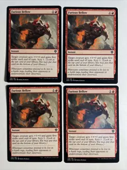 4x Mtg Dominaria United Furious Bellow NM/M Magic The Gathering - Image 1