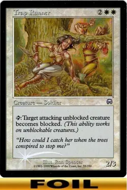 1x - Trap Runner - FOIL #55 - Mercadian Masques - CUC LP (played) MTG - Image 1