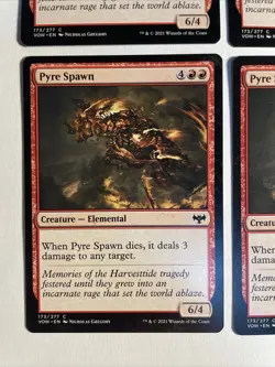 4x Mtg Crimson Vow Pyre Spawn NM/M Magic The Gathering - Image 2