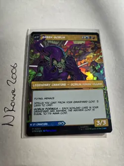 MTG Norman Osborn 0220 FOIL Borderless Mythic - Image 2