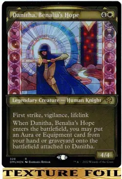1x - Danitha, Benalia's Hope - TEXTURED FOIL SHOWCASE #328 -Dominaria United MTG - Image 1