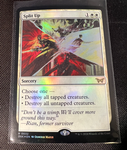 MTG Split Up R 0032 Foil Sorcery DSK Duskmourn NM - Image 1