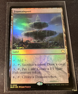 MTG Fountainport BLB 0253 FOIL Rare Land Bloomburrow NM - Image 1