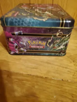 2015 Pokemon Collector Chest Rayquaza & Hoopa Empty Lunch Box Great Shape - Image 5