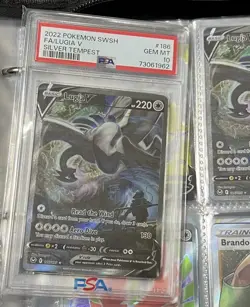 Pokemon Lugia V Silver Tempest Full Alt Art #186 PSA 10 Gem Mint - Image 1