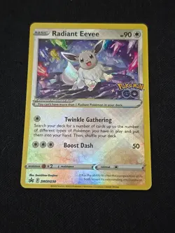 Radiant Eevee SWSH230 Black Star Promo Card Holo Rare Pokemon TCG Near Mint - Image 1