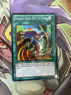 LCYW-EN174 Dragged Down Into The Grave Super Rare Unl Edition NM Yugioh Card - Image 1