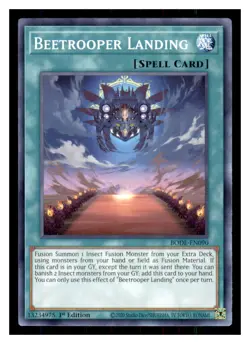 Yugioh Beetrooper Landing BODE-EN090 1st Edition Burst of Destiny LP - Image 1