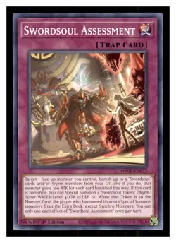 Yugioh Swordsoul Assessment BODE-EN072 1st Edition Burst of Destiny LP - Image 1