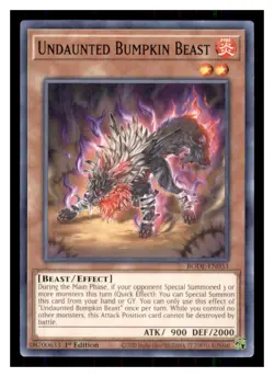 Yugioh Undaunted Bumpkin Beast BODE-EN033 1st Edition Burst of Destiny LP - Image 1