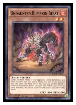 Yugioh Undaunted Bumpkin Beast BODE-EN033 1st Edition Burst of Destiny LP - Image 1