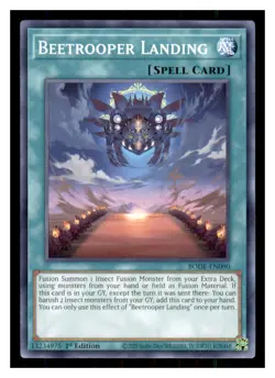 Yugioh Beetrooper Landing BODE-EN090 1st Edition Burst of Destiny LP - Image 1