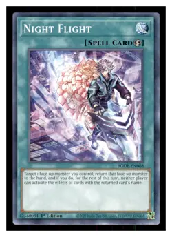 Yugioh Night Flight BODE-EN068 1st Edition Burst of Destiny LP - Image 1