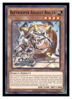 Yugioh Beetrooper Assault Roller BODE-EN085 1st Edition Burst of Destiny LP - Image 1