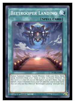 Yugioh Beetrooper Landing BODE-EN090 1st Edition Burst of Destiny LP - Image 1