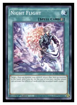 Yugioh Night Flight BODE-EN068 1st Edition Burst of Destiny LP - Image 1
