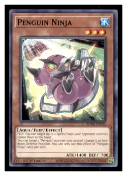 Yugioh Penguin Ninja BODE-EN025 1st Edition Burst of Destiny LP - Image 1