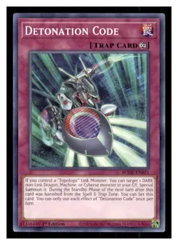 Yugioh Detonation Code BODE-EN071 1st Edition Burst of Destiny LP - Image 1