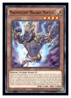 Yugioh Maginificent Magikey Mafteal BODE-EN021 1st Edition Burst of Destiny LP - Image 1