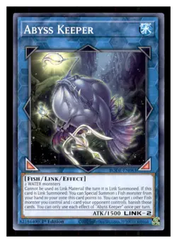 Yugioh Abyss Keeper BODE-EN083 1st Edition Burst of Destiny LP - Image 1