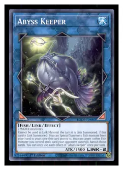 Yugioh Abyss Keeper BODE-EN083 1st Edition Burst of Destiny LP - Image 1