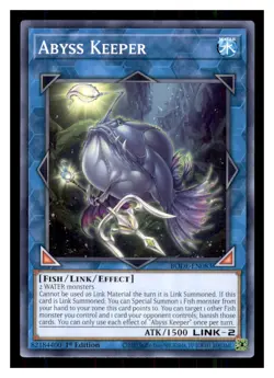 Yugioh Abyss Keeper BODE-EN083 1st Edition Burst of Destiny LP - Image 1