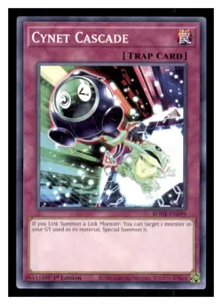 Yugioh Cynet Cascade BODE-EN099 1st Edition Burst of Destiny LP - Image 1