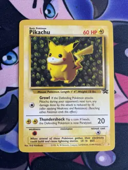 Pokemon "Ivy" PIKACHU Card BLACK STAR PROMO Set #1 Wizard of the Coast League LP - Image 1