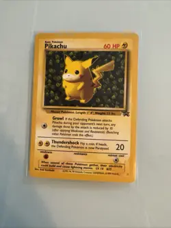 Pokemon "Ivy" PIKACHU Card BLACK STAR PROMO Set #1 Wizard of the Coast League NM - Image 1