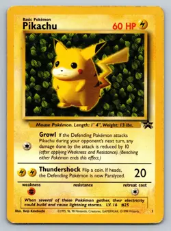 Ivy Pikachu 1 WOTC Black Star Promo Pokemon Card Vintage HP - Image 1