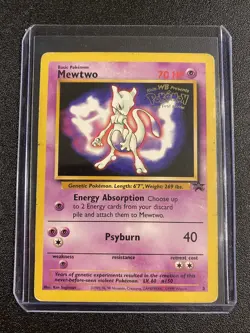 MEWTWO Black Star Promo #3 1999 *Kids WB The First Movie* Pokemon Card - Image 1