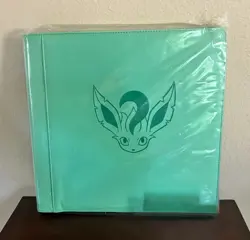 Pokemon Leafeon Eevee GX Advanced theme 480 Slots Card Sealed Binder Sleeve J70 - Image 1