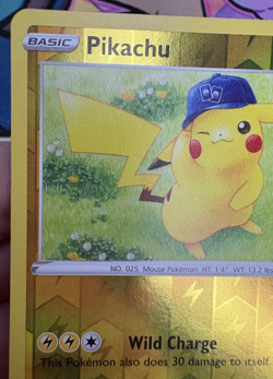 Pikachu ✨1c Start✨ 028/078 Reverse Holo Pokemon GO! Trading Card Game 🌺 - Image 2