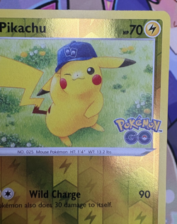 Pikachu ✨1c Start✨ 028/078 Reverse Holo Pokemon GO! Trading Card Game 🌺 - Image 5