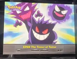 Pokemon TV Animation Series 2 #EP 22 The Tower of Terror- Topps Nintendo Card - Image 1