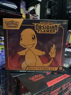 Pokemon: Scarlet & Violet 3: Obsidian Flames Elite Trainer Box - 9 Packs 820650853913 - Image 1