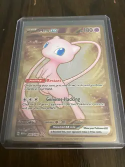 Mew ex METAL Gold Secret Rare S&V 151 UPC Pokemon Card 205/165 ~NM - Image 1