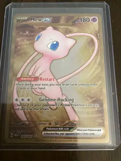 Mew ex METAL Gold Secret Rare S&V 151 UPC Pokemon Card 205/165 ~NM - Image 2
