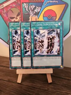 3 X AMDE-EN054 Machine Duplication Rare 1st Edition Mint YuGiOh Card - Image 1
