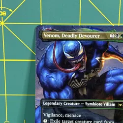 Venom, Deadly Devourer Borderless Rare MTG Spider-Man non foil Magic New - Image 3