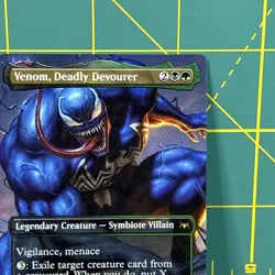 Venom, Deadly Devourer Borderless Rare MTG Spider-Man non foil Magic New - Image 4